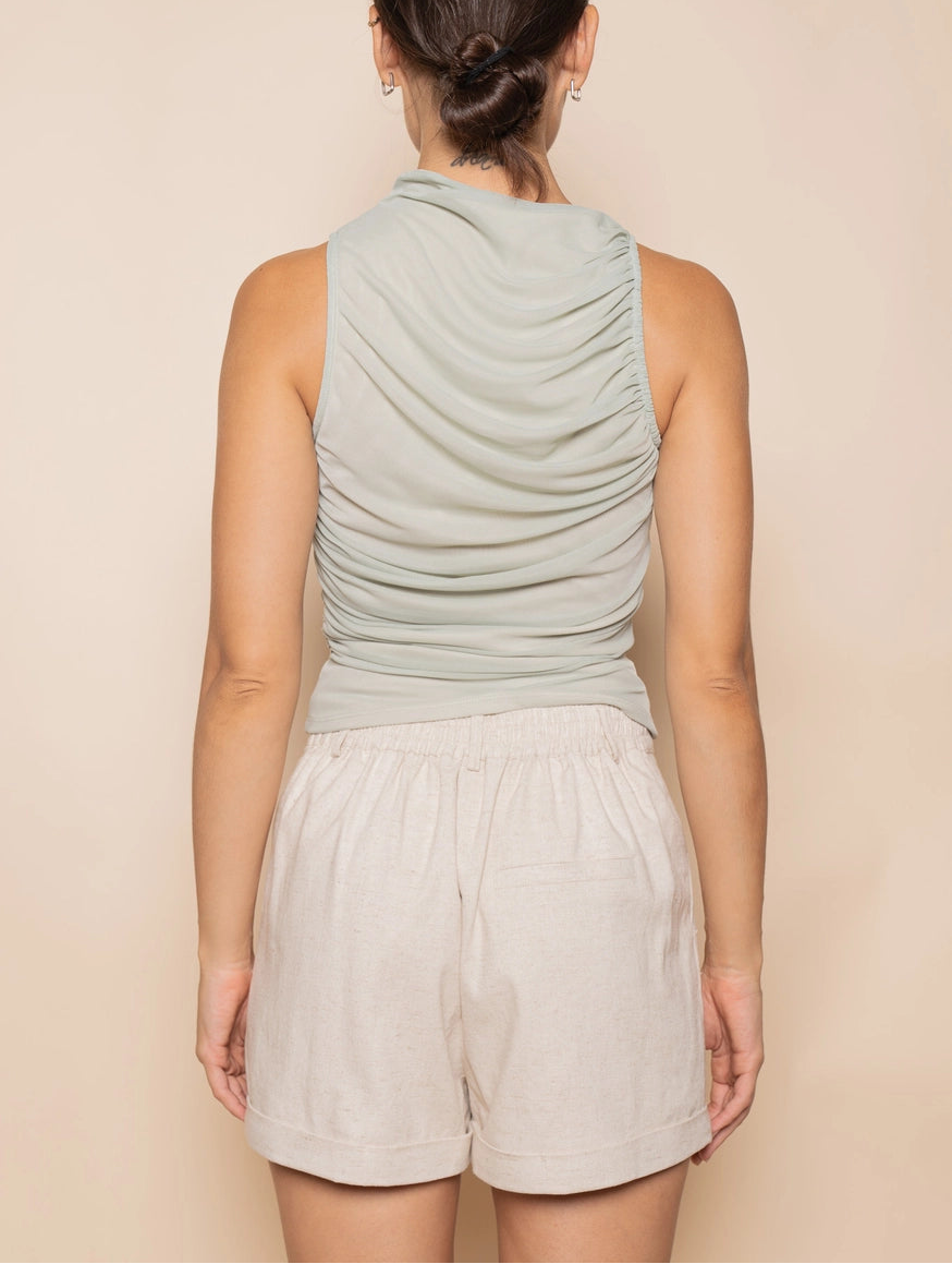Snatched & Sheer Tank Sage