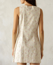 The Vintage Petals Mini Dress