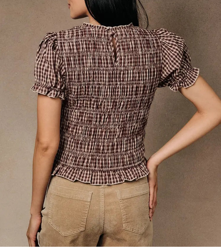 The Maple Lane Smocked Top