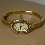 Tracey Gold Oval Wrist Watch