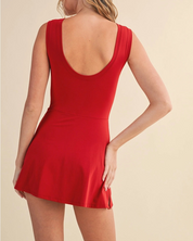 Sabrina Wrap Active Dress Cherry