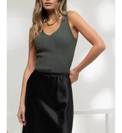 Louise V Neck Knit Top