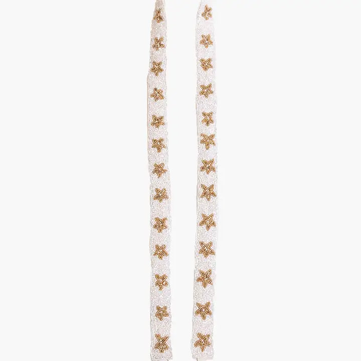 Game Day Star Beaded Guitar Purse Strap