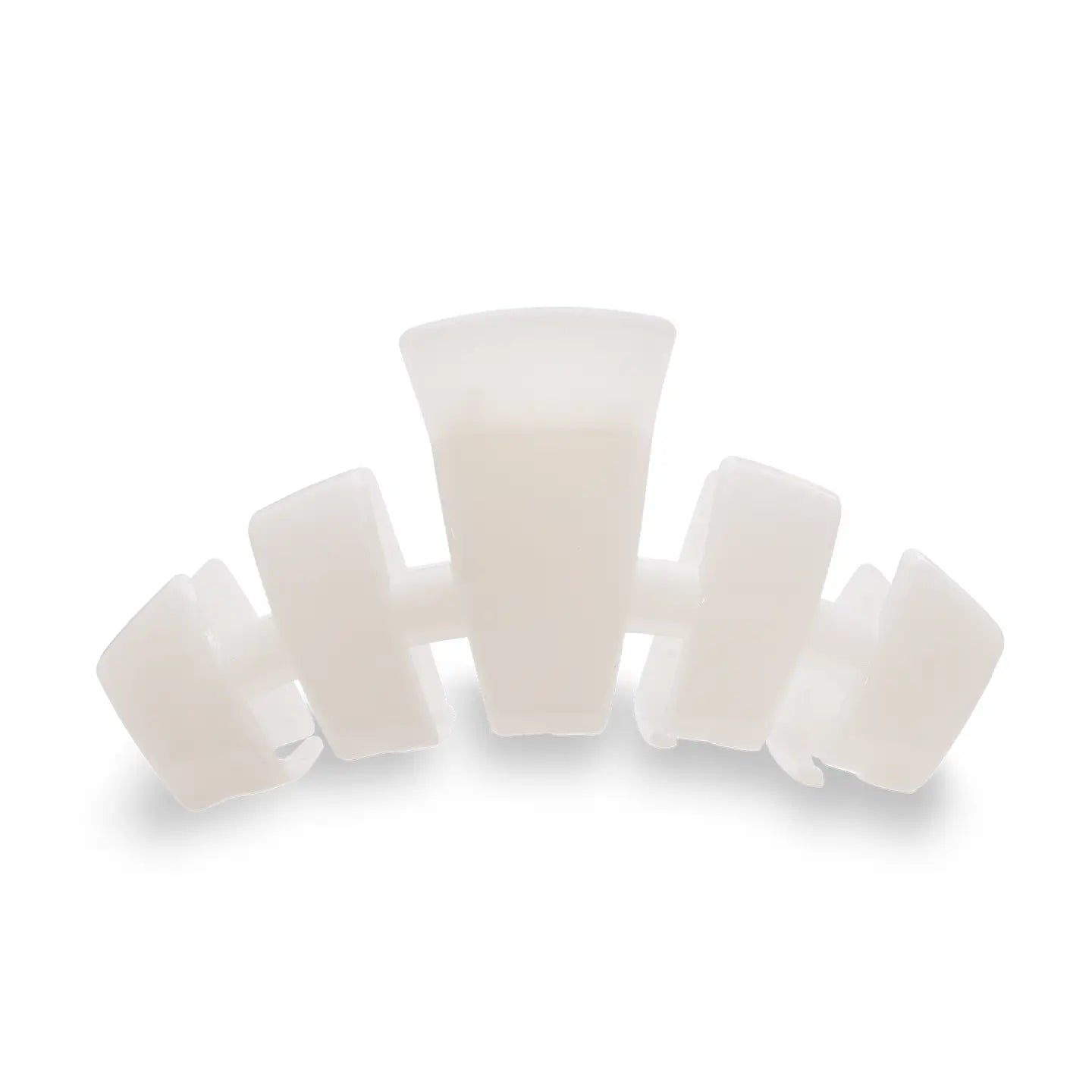 Large Classic Hair Clip Coconut White