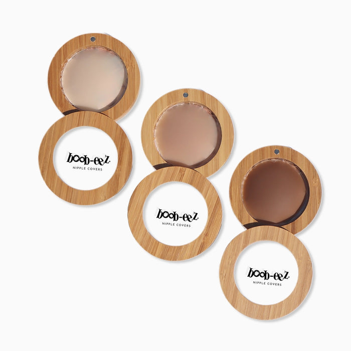 Boob-Eez Nipple Covers + Bamboo Compact Case