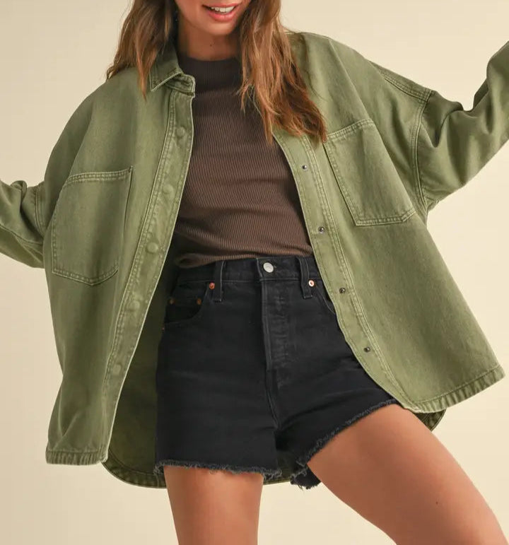Jane Denim Shacket