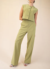 Bailey Button Vest Pants Set