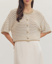The Hampton Stripe Cardigan