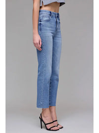 Tracey HR Cropped Straight Jeans