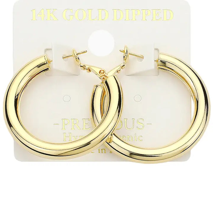 Libbie Hypoallergenic Metal Hoop Earrings