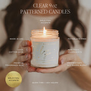 Salt and Sea 9oz Stripe Jar Candle