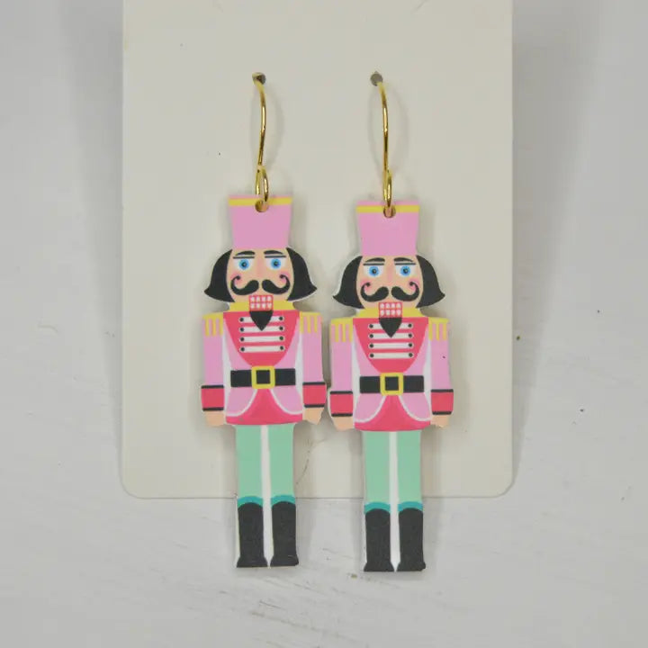 Nutcracker Acrylic Earrings