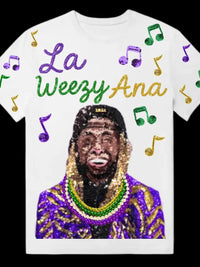 Mardi Gras La Weezy Ana Sequin Top