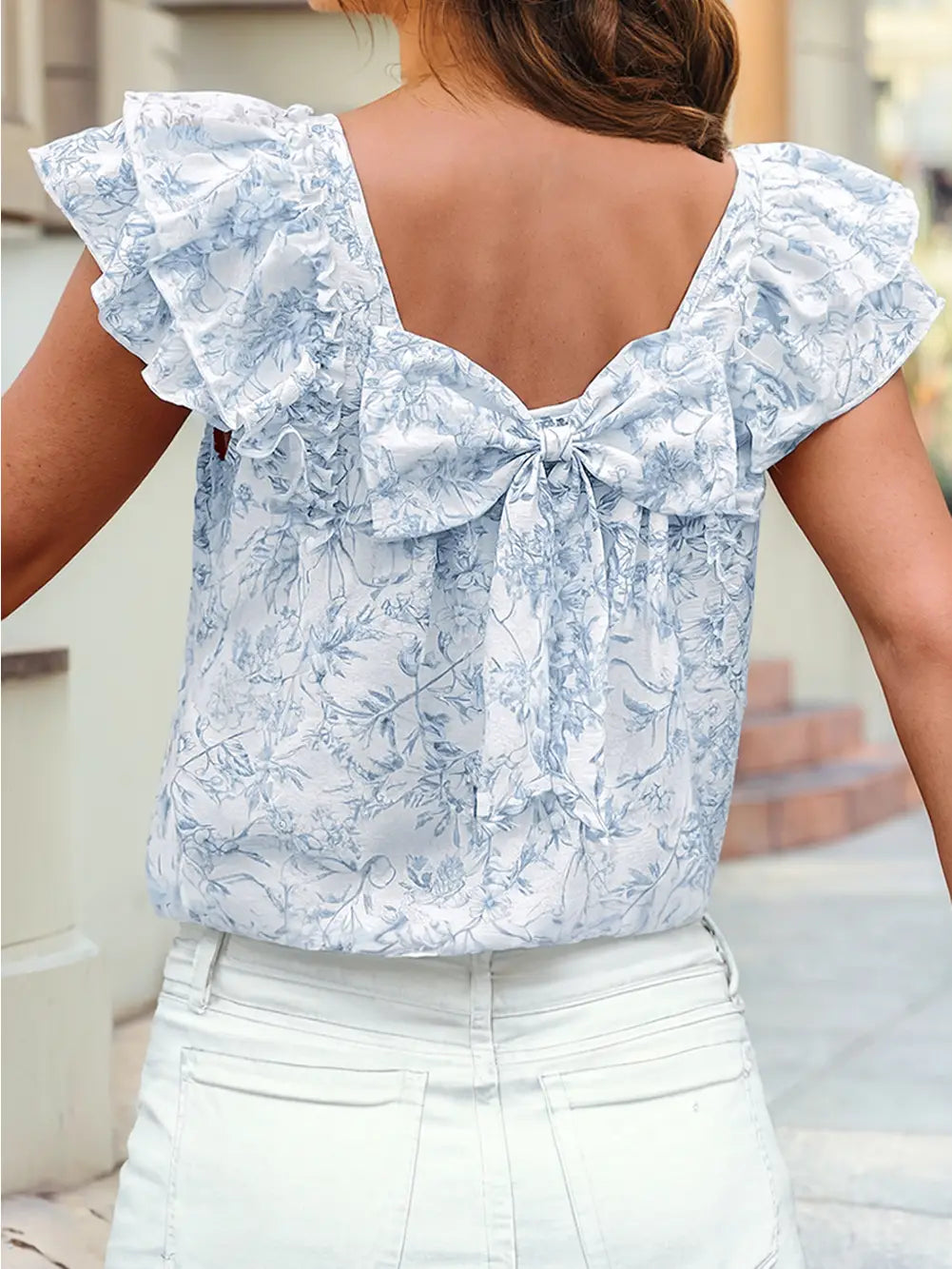 The Bluebell Bow Blouse