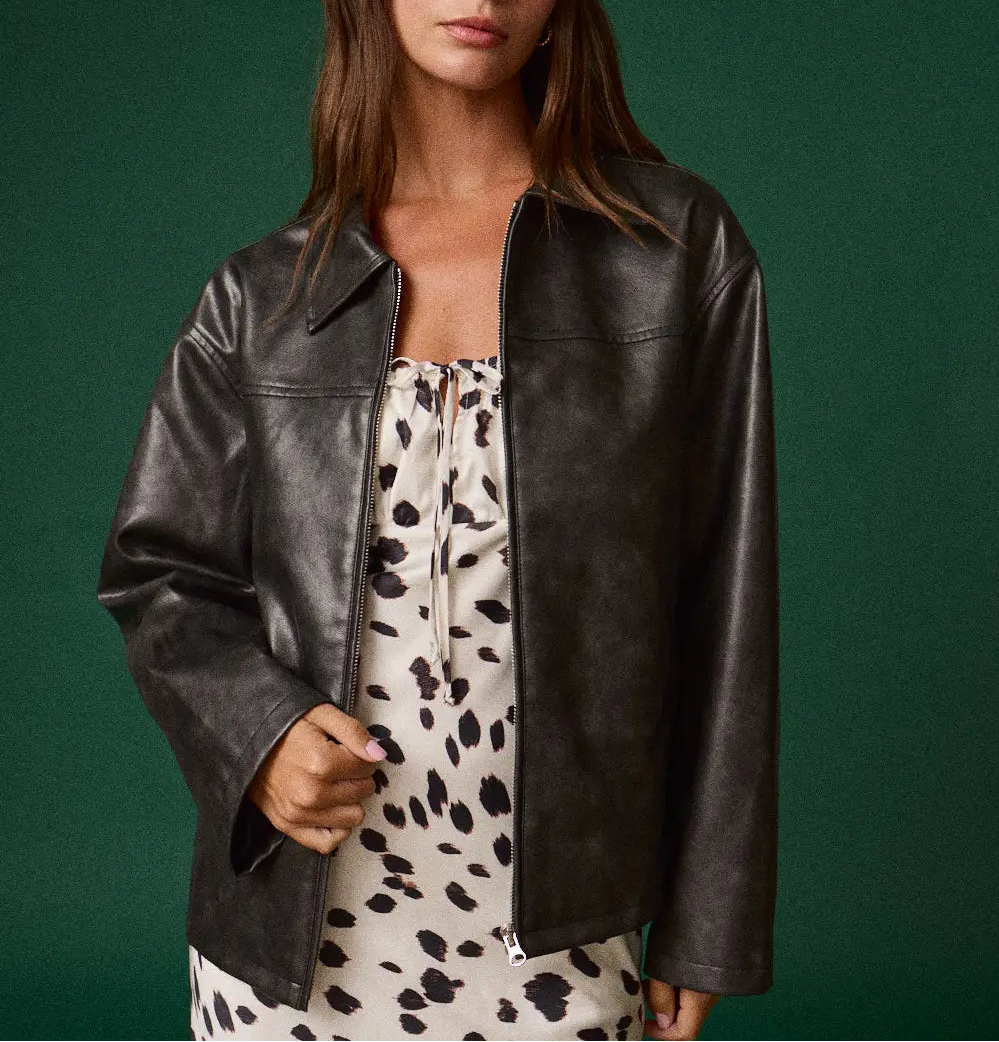 After Dark Faux Leather Jacket