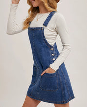 Malia Denim Overall Dress