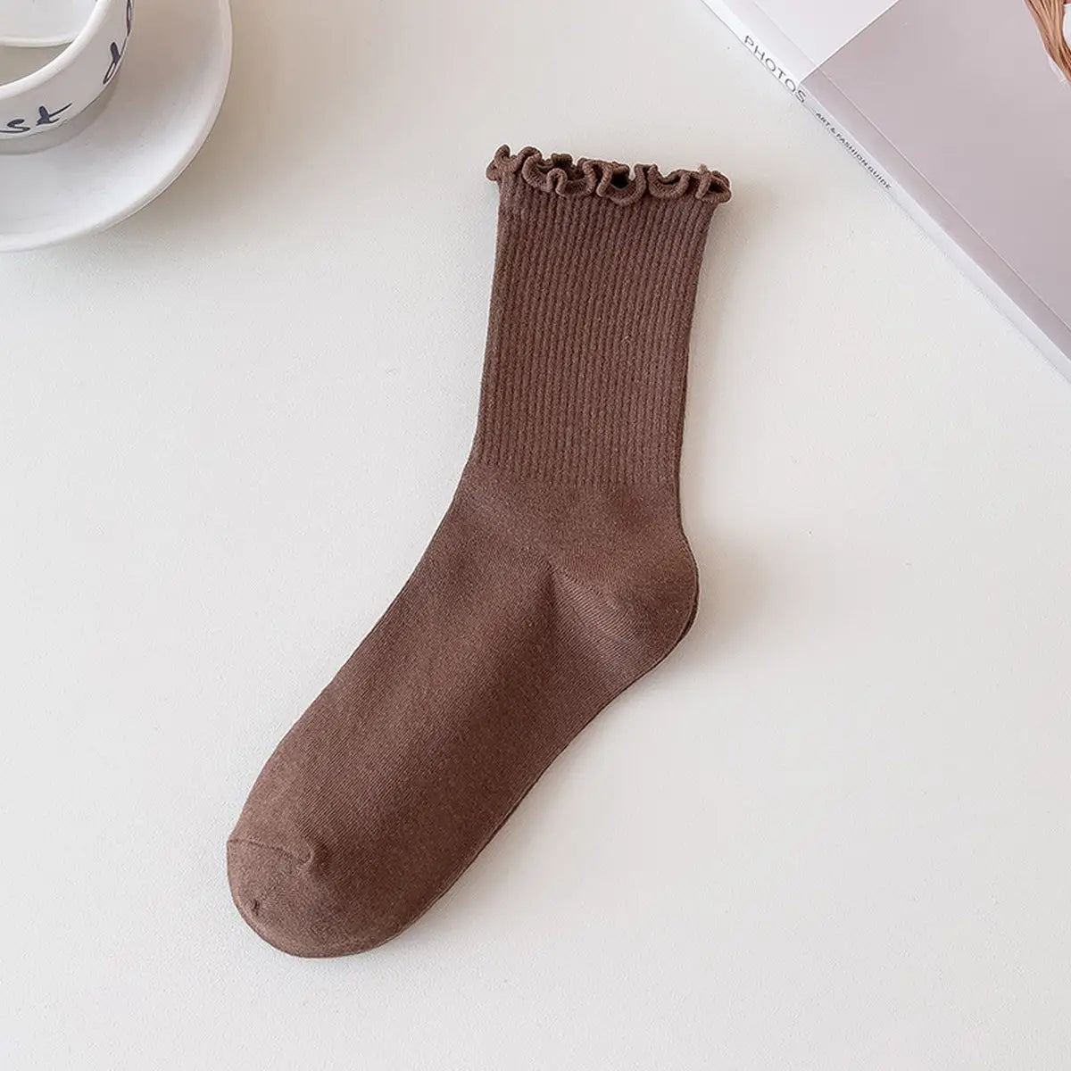 Brown Crew Socks