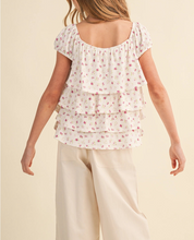 Tween Rosebud Ruffle Top