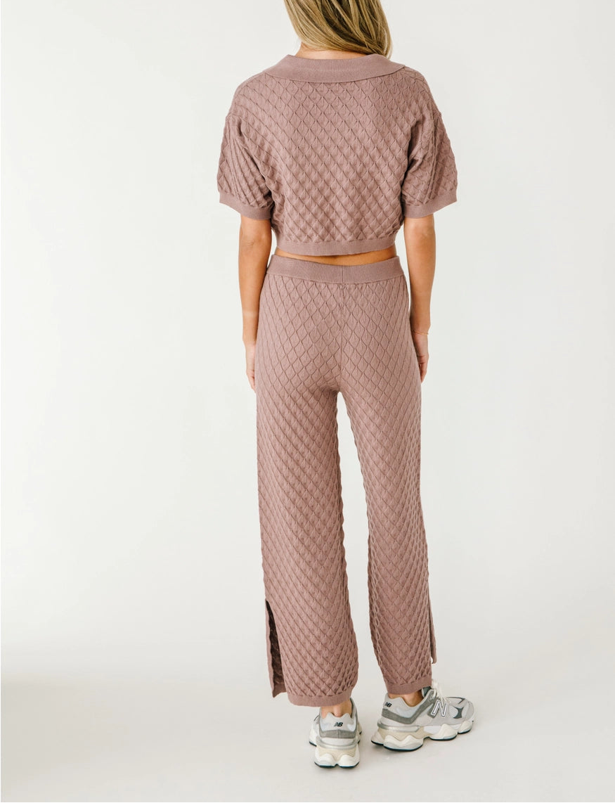 Darla Diamond Knit Set