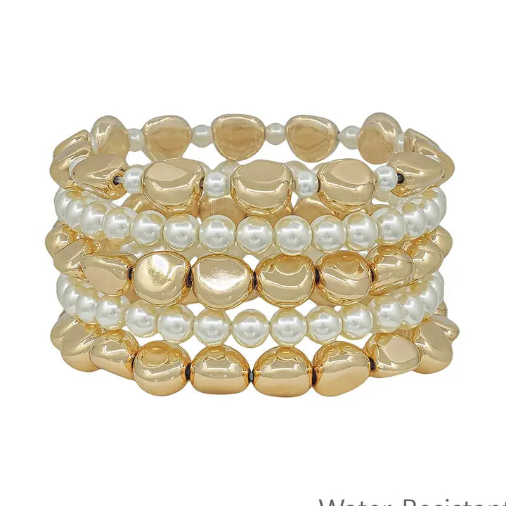 The Everly Pearl Bracelet Set