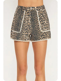 Laila Leopard Shorts