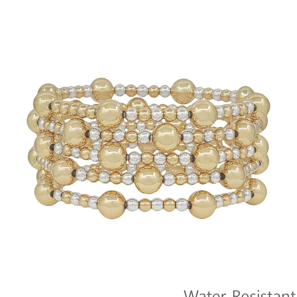The Camille Gold & Silver Bracelet Stack