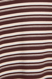 The Hadley Stripe Top Brown