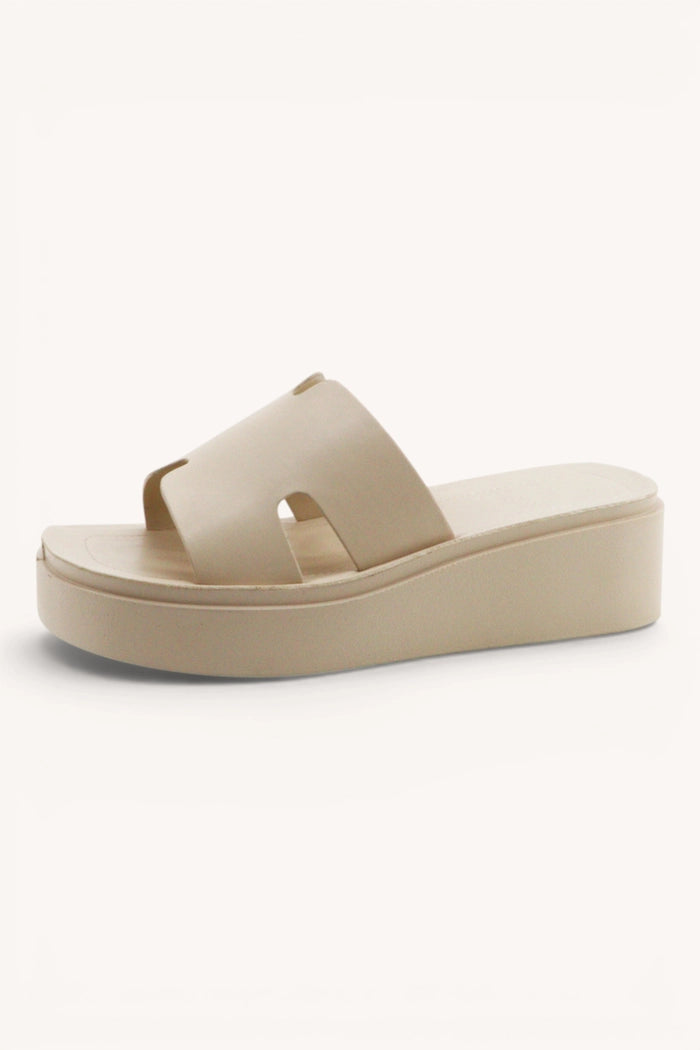 Luck Semi Platform Sandal Ivory