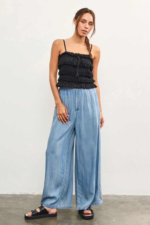 Destiny Denim Wide Leg Pants