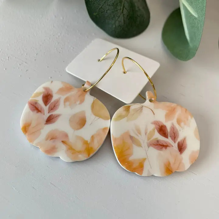 Pumpkin Leaves Earrings