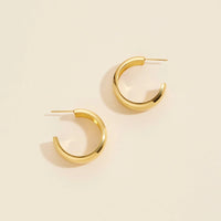 Madison Gold Dipped Hoop Earrings