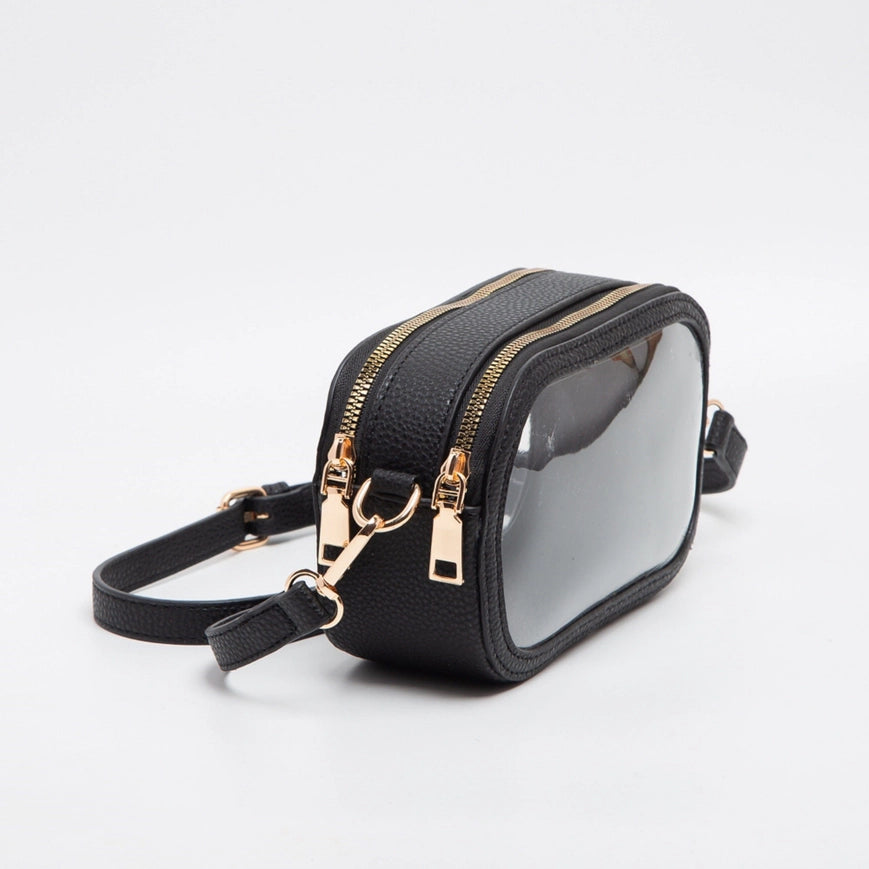 Anya Black Clear Purse