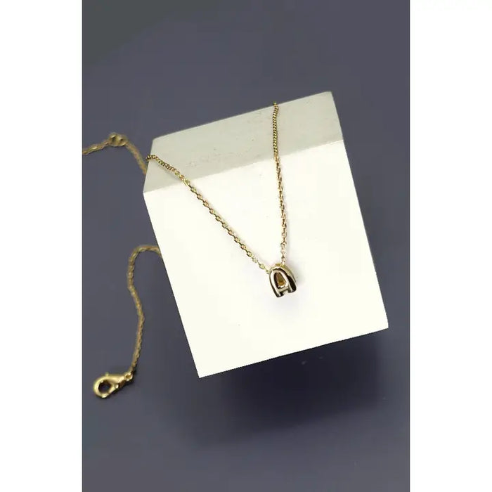 Mini Bubble Initial Necklace