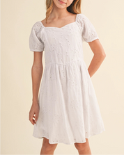Sweet Eyelet Tween Dress