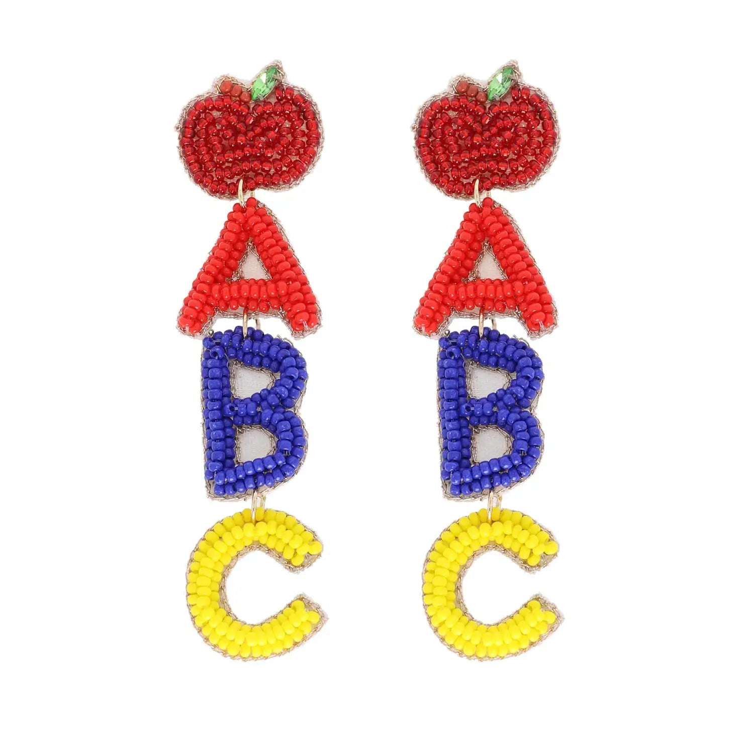 ABC Dangle Teacher Earrings