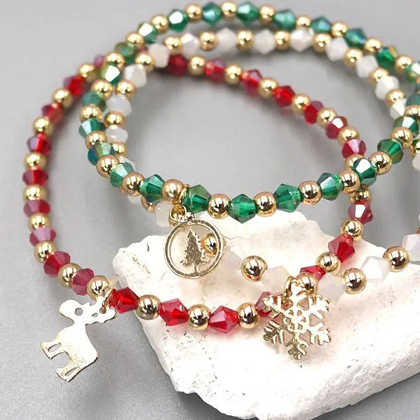 Christmas Trio Bracelet Set