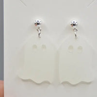 Glow In The Dark Ghost Earrings