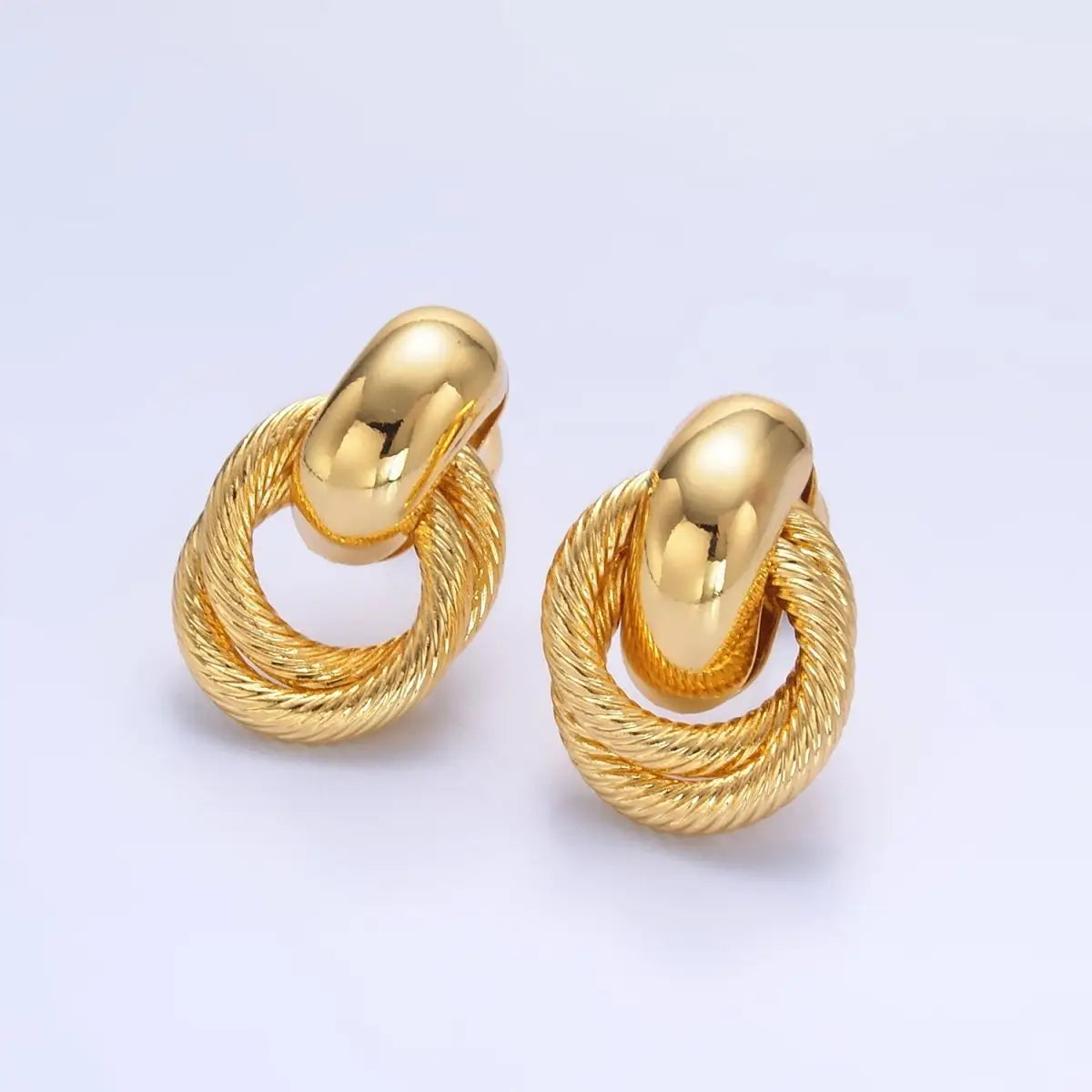 Calista Doorknocker Stud Earrings