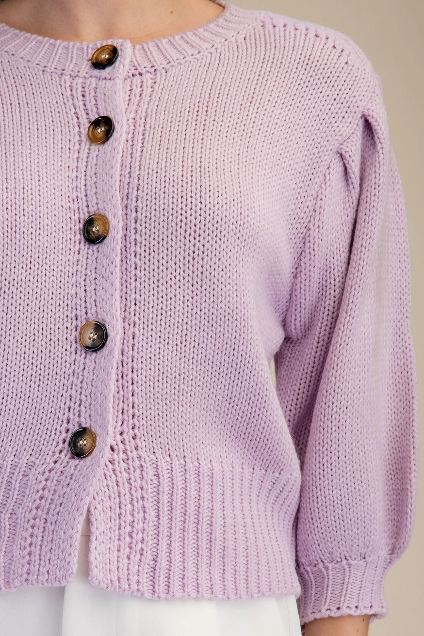 Sweet Bloom Sweater Top Lavender