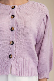 Sweet Bloom Sweater Top Lavender