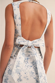 Floral Open Back Skort Set
