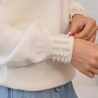 Paris Pearl Trim Sweater