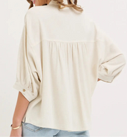 Sandstone Linen Top