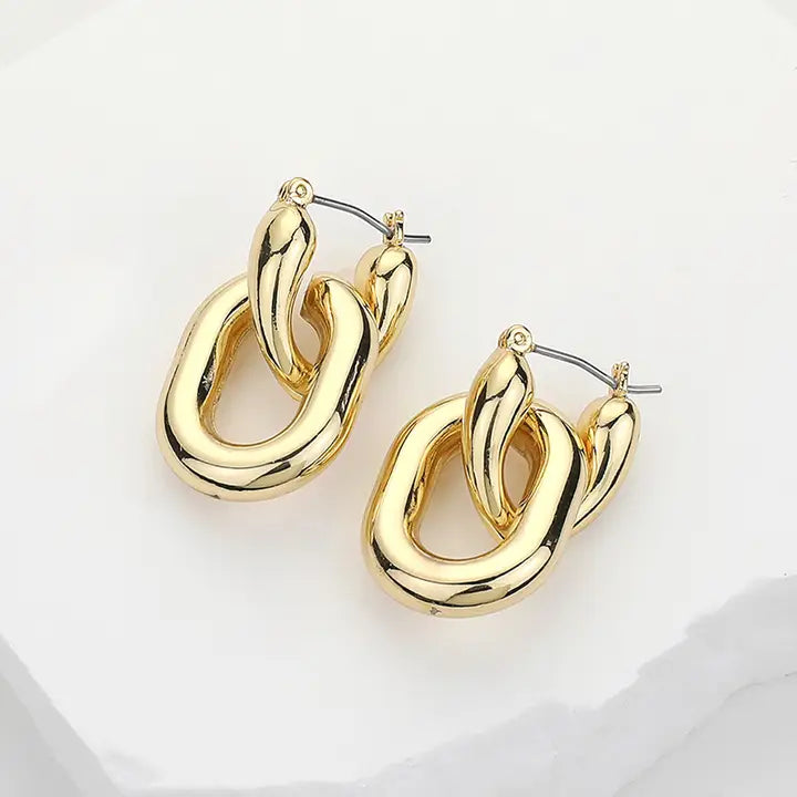 Oval Link Earrings