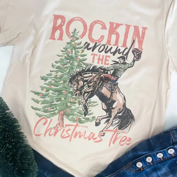 Rockin' Around The Christmas Tree Graphic Tee