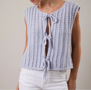 The Marlowe Front Tie Vest