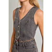 Lainey Denim Romper