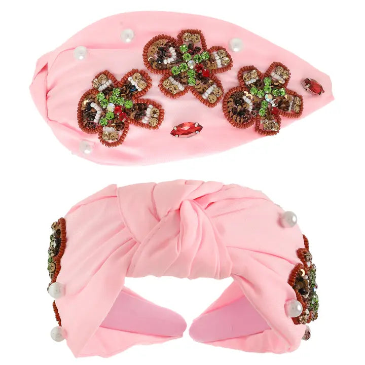 Gingerbread Man Jeweled Headband