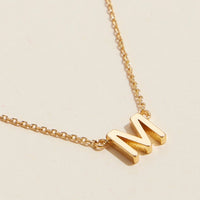 Gold Dipped Initial Letter Necklace