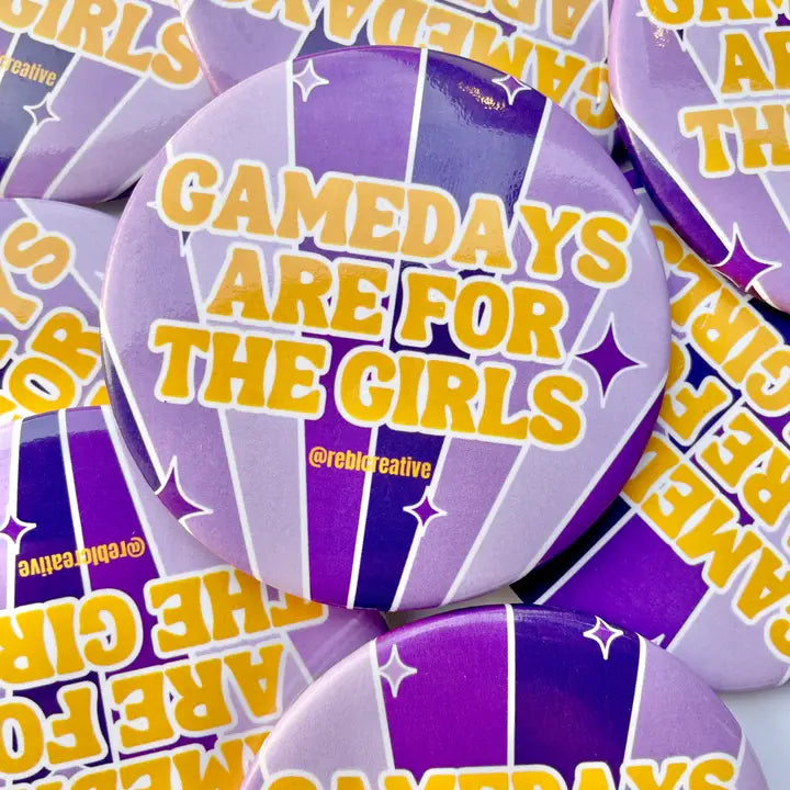 Gameday Girls Large Button